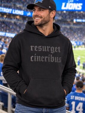 🆕 House of Hutch x Detroit Lions Aidan Hutchinson Resurget Hoodie Men L NWT